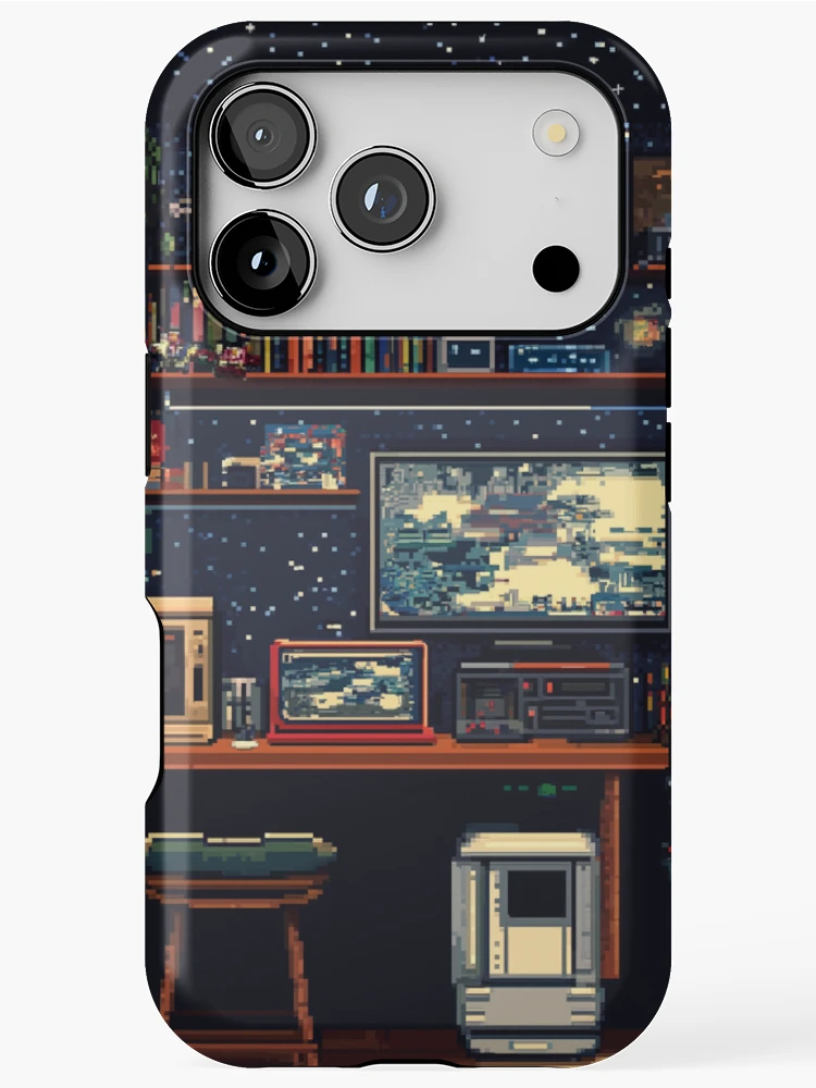 Thumbnail 1 of 4, iPhone Case, Gameroom In 8bit designed and sold by Rtymer.