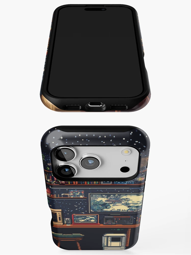 Thumbnail 3 of 4, iPhone Case, Gameroom In 8bit designed and sold by Rtymer.