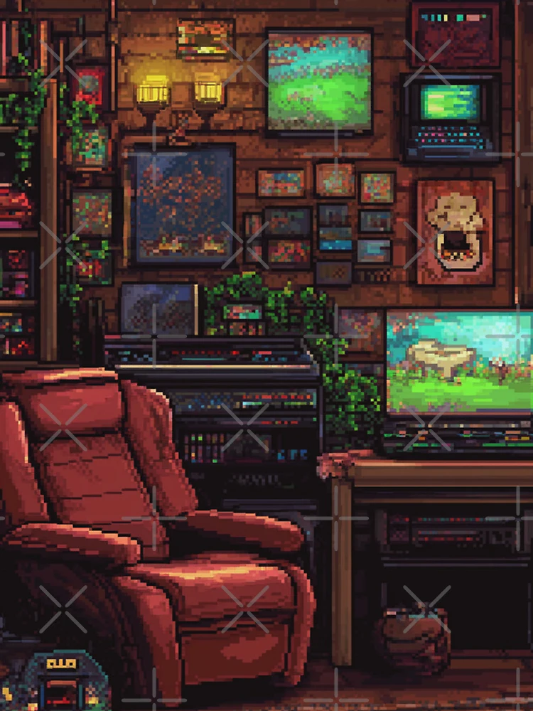 Thumbnail 4 of 4, iPhone Case, Gameroom In 8bit designed and sold by Rtymer.