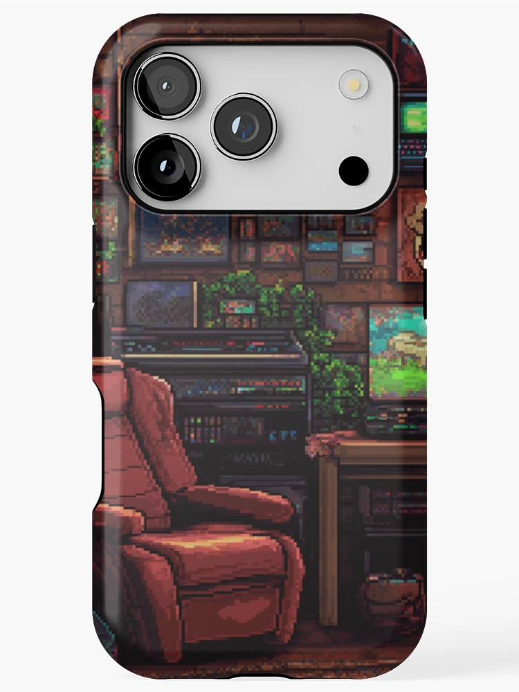Thumbnail 1 of 4, iPhone Case, Gameroom In 8bit designed and sold by Rtymer.