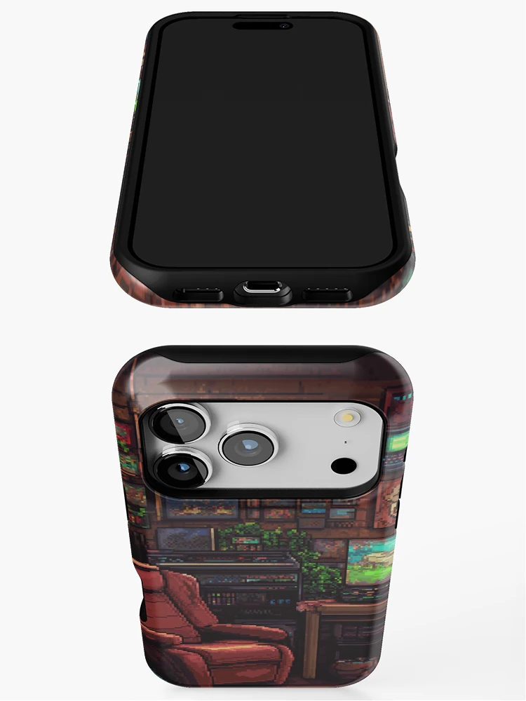 Thumbnail 3 of 4, iPhone Case, Gameroom In 8bit designed and sold by Rtymer.