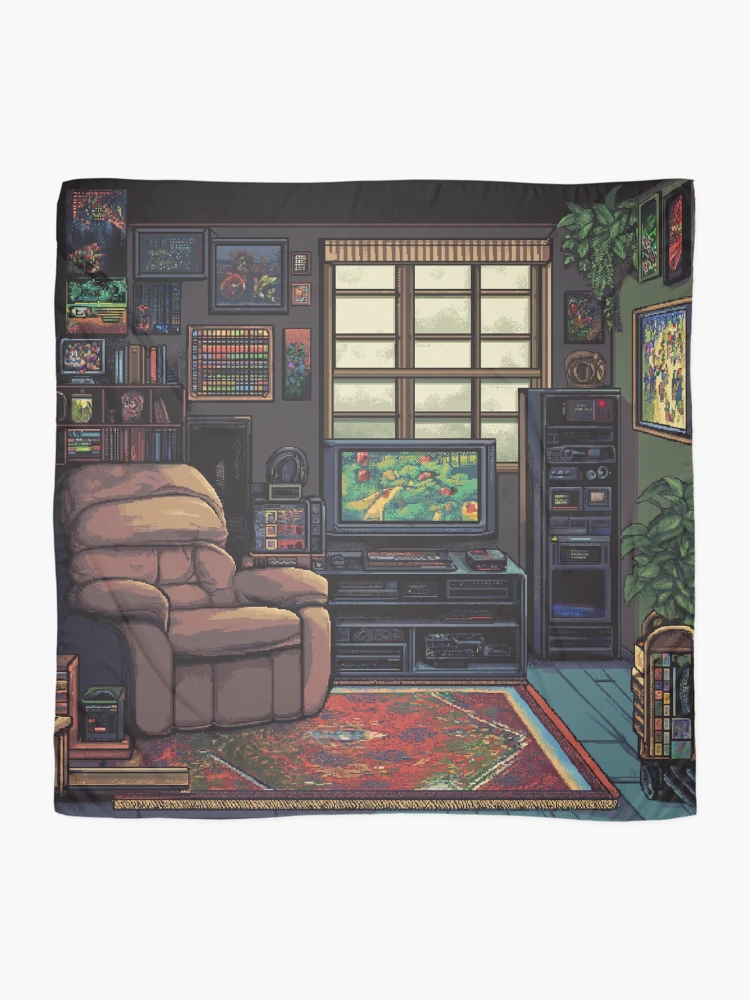 Thumbnail 2 of 3, Scarf, Gameroom In 8bit designed and sold by Rtymer.