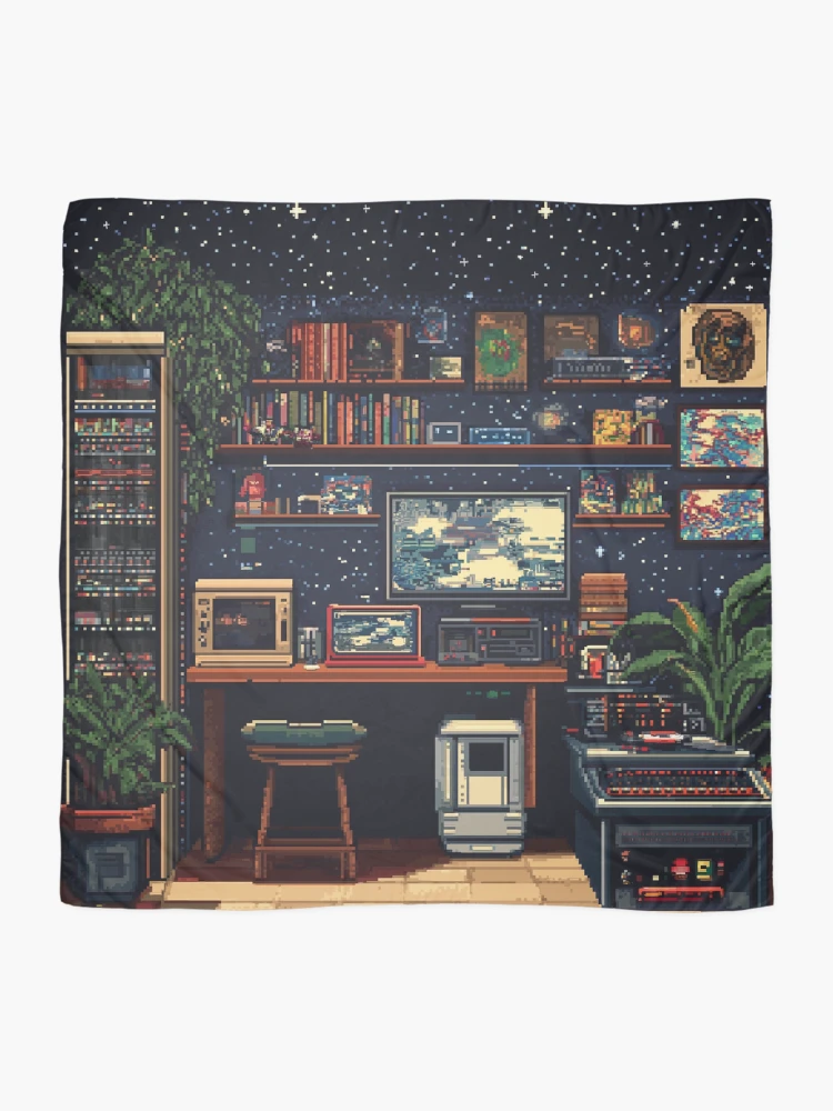 Thumbnail 2 of 3, Scarf, Gameroom In 8bit designed and sold by Rtymer.
