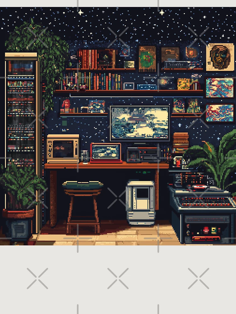 Thumbnail 6 of 6, Premium Oversized Sweatshirt, Gameroom In 8bit designed and sold by Rtymer.