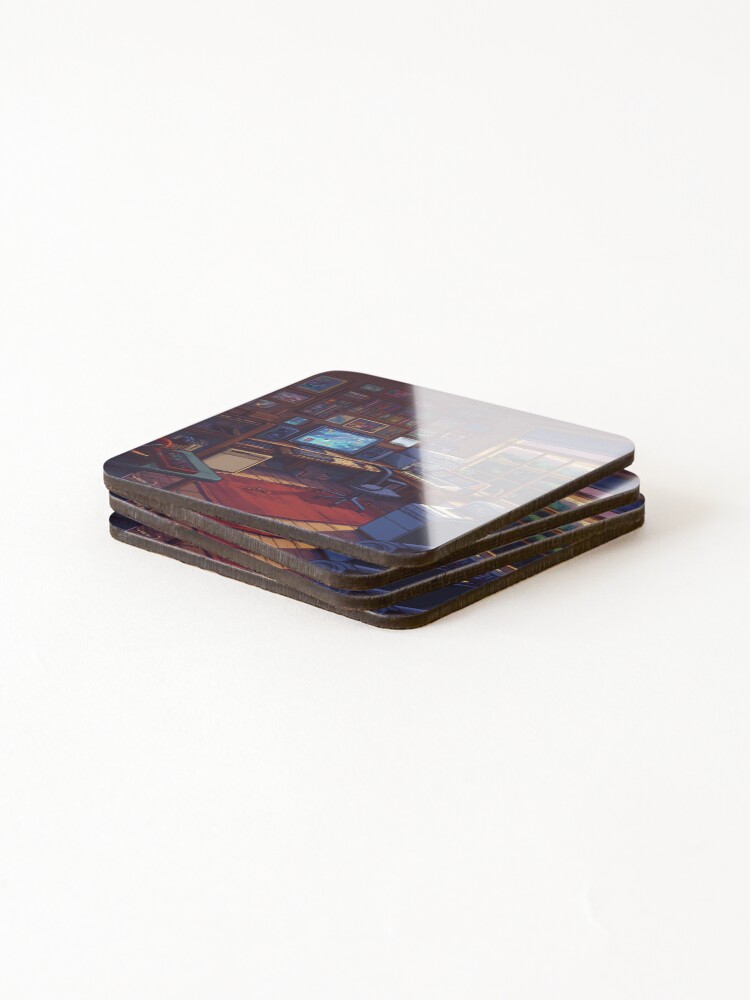 Thumbnail 4 of 5, Coasters (Set of 4), Gameroom In 8bit designed and sold by Rtymer.