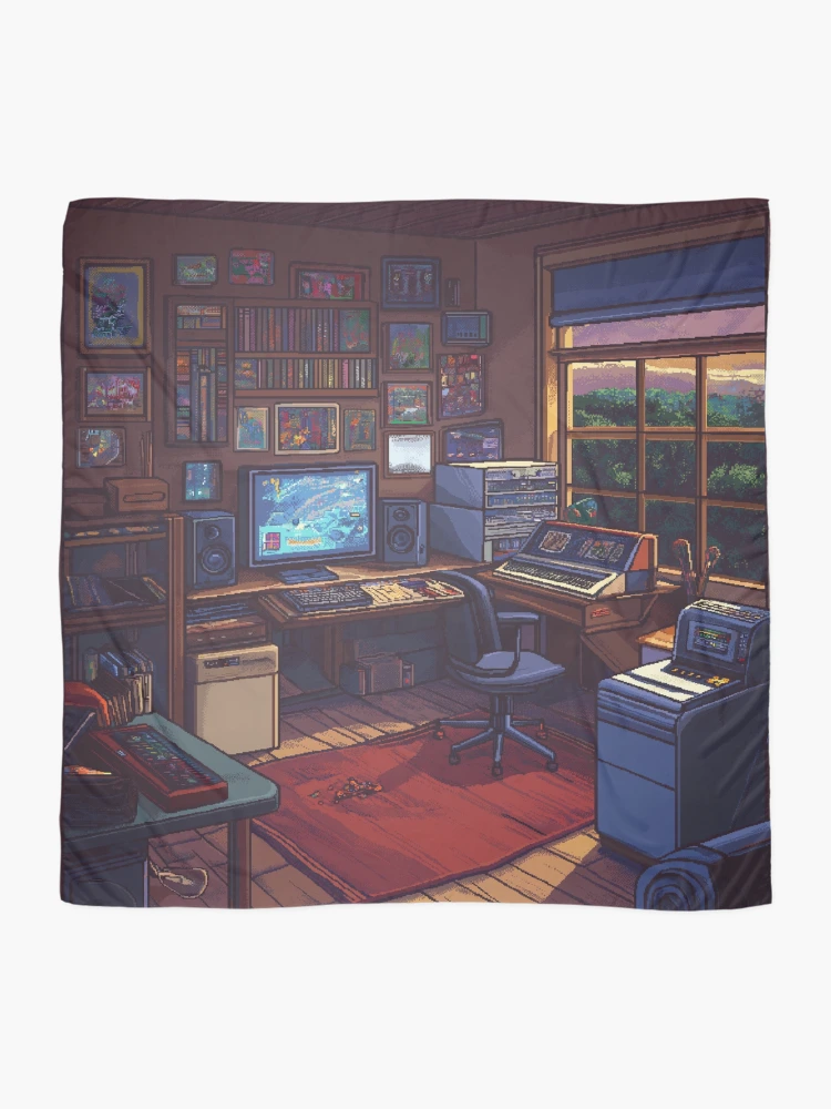 Thumbnail 2 of 3, Scarf, Gameroom In 8bit designed and sold by Rtymer.