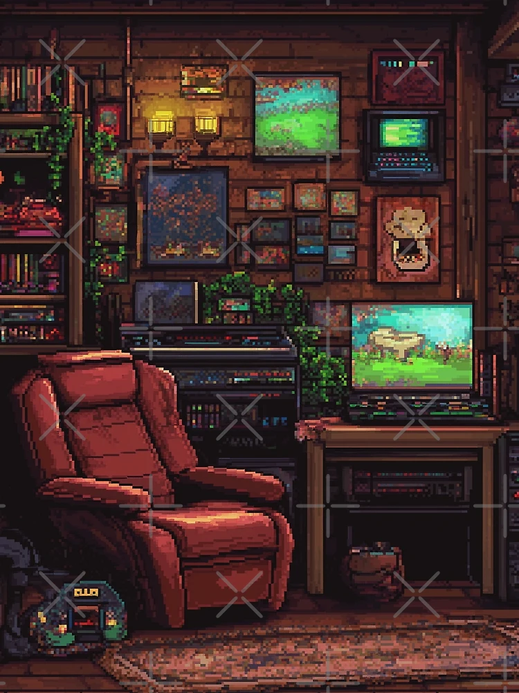 Thumbnail 3 of 3, Scarf, Gameroom In 8bit designed and sold by Rtymer.