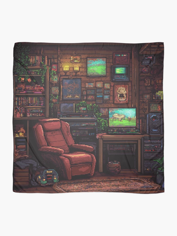 Thumbnail 2 of 3, Scarf, Gameroom In 8bit designed and sold by Rtymer.