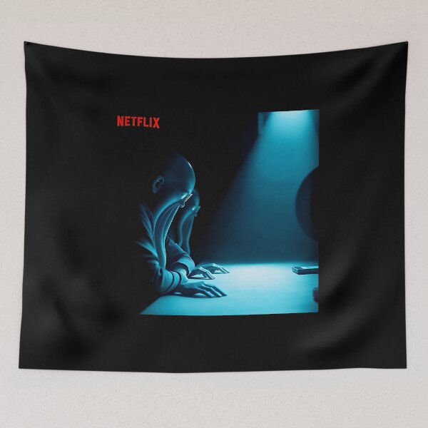 Item preview, Squid Game Netflix: Futuristic Interrogation Scene designed and sold by Amr Siam.