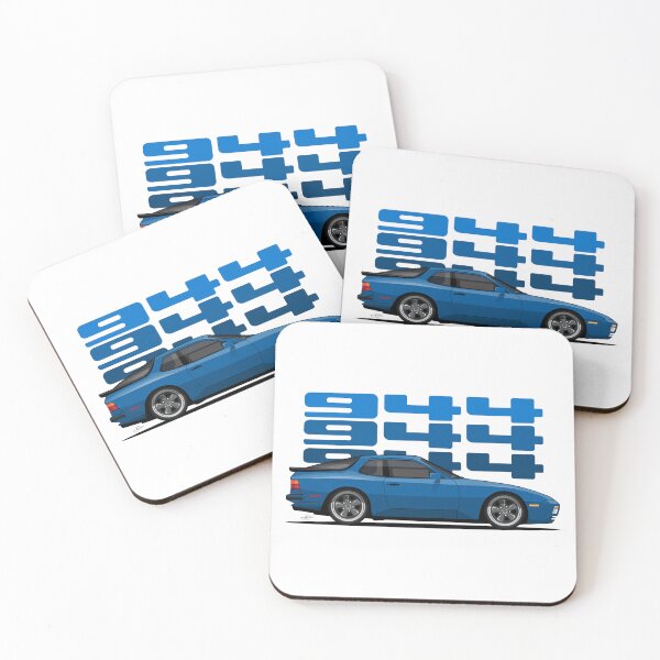 Item preview, Porsche 944 Turbo Side retro illustration designed and sold by blackdogshop.