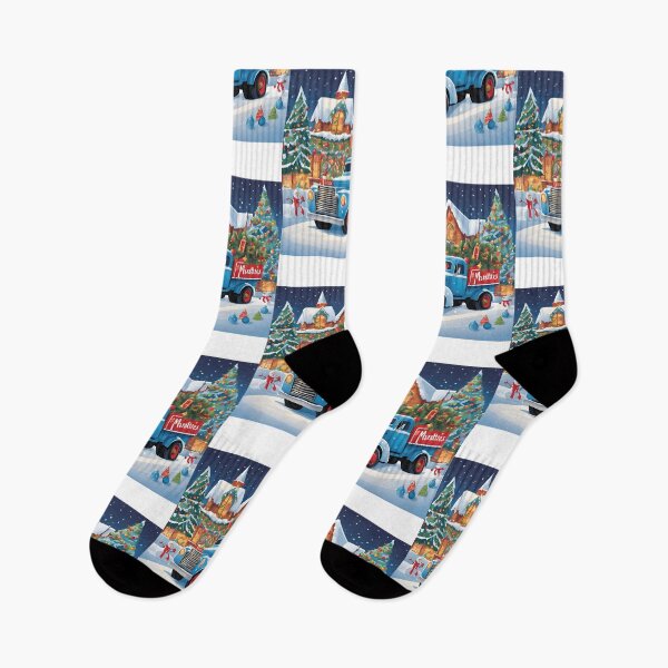 Item preview, Holiday Delight Blue Truck of Christmas Dreams designed and sold by muitee.