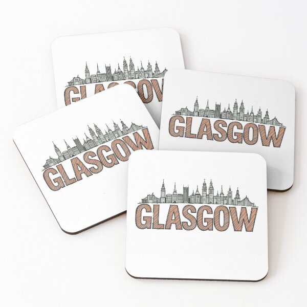 Item preview, Glasgow Skyline Art designed and sold by RebelPaintBrush.
