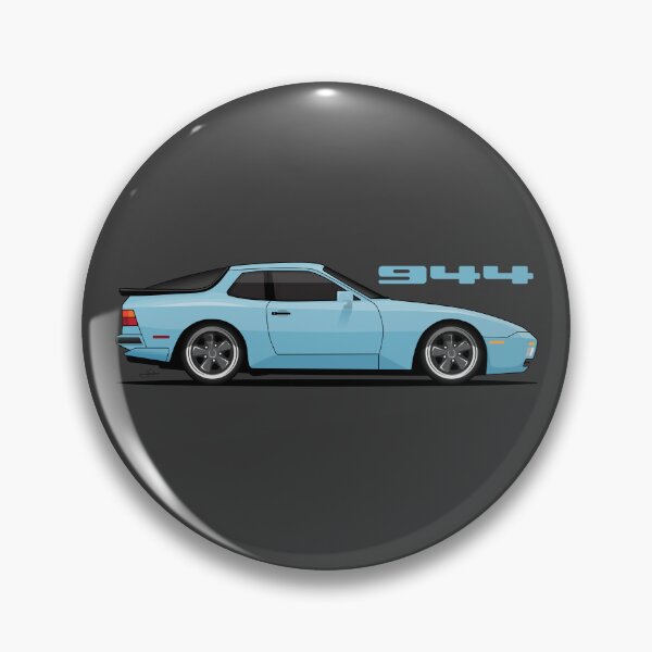 Artikelvorschau, Porsche 944 Turbo Retro Hellblau Abbildung entworfen und verkauft von blackdogshop.