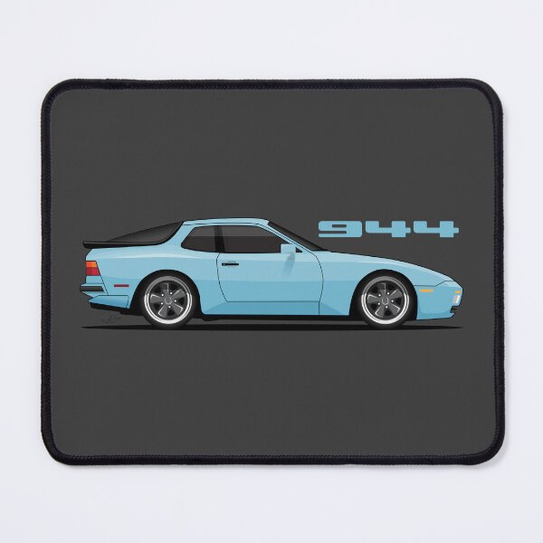 Item preview, Porsche 944 turbo retro Light Blue Illustration designed and sold by blackdogshop.