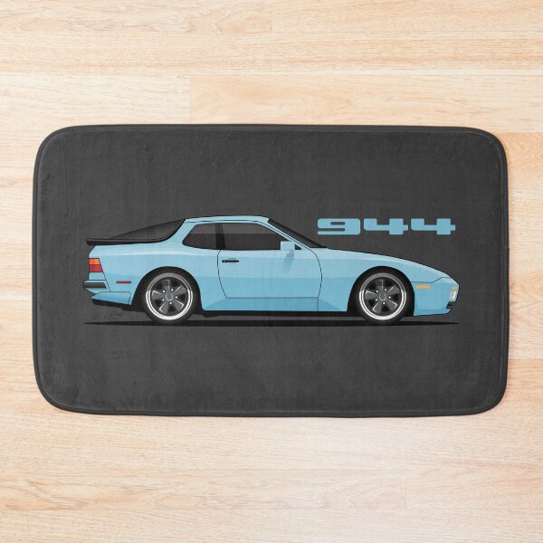 Item preview, Porsche 944 turbo retro Light Blue Illustration designed and sold by blackdogshop.