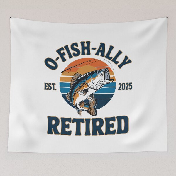 Item preview, O Fish Ally Retired: Bold Fishing Themed Retirement Art designed and sold by elynne9.