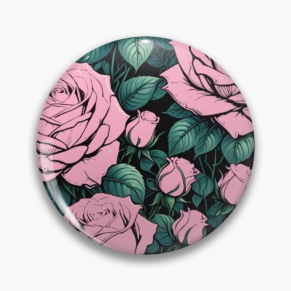 Item preview, Gothic Pink Roses Seamless Pattern - Dark Easthetic Lovers designed and sold by Wiss2Arts.