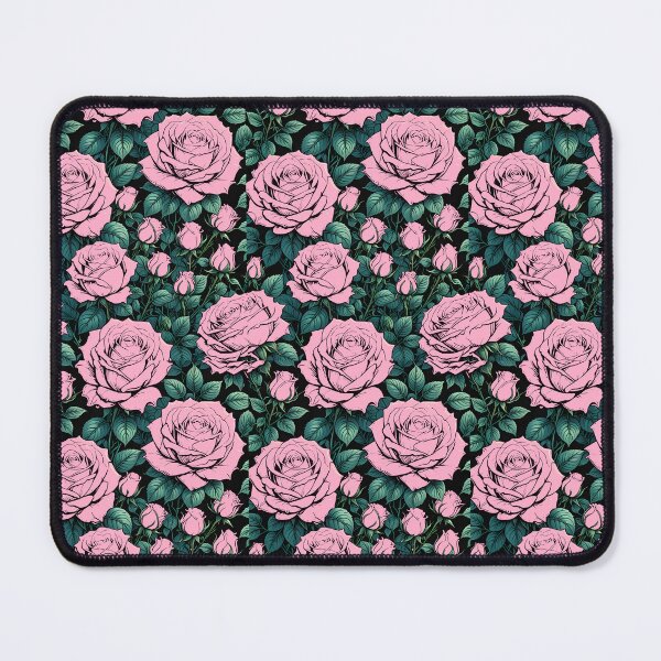 Item preview, Gothic Pink Roses Seamless Pattern - Dark Easthetic Lovers designed and sold by Wiss2Arts.
