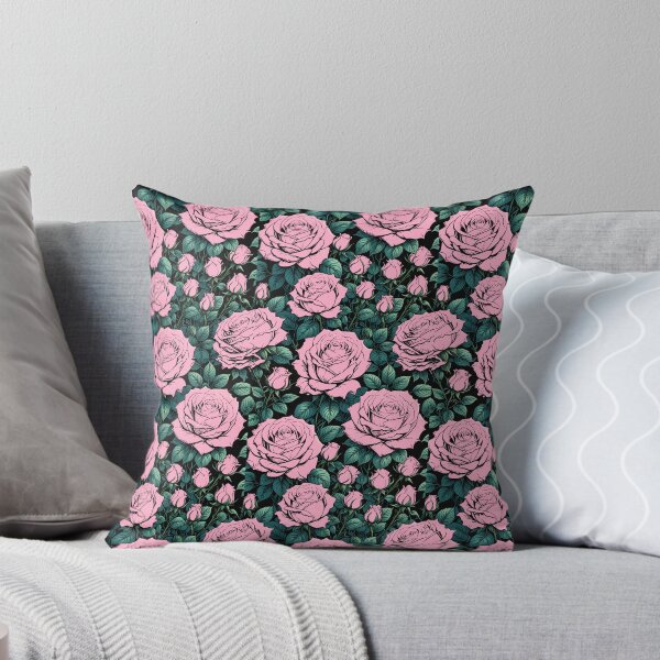 Item preview, Gothic Pink Roses Seamless Pattern - Dark Easthetic Lovers designed and sold by Wiss2Arts.