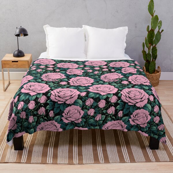 Item preview, Gothic Pink Roses Seamless Pattern - Dark Easthetic Lovers designed and sold by Wiss2Arts.