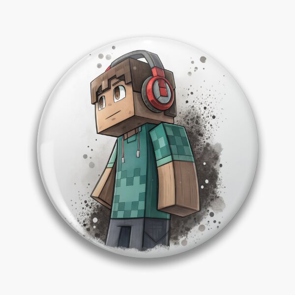 Item preview, Cool Minecraft Steve wearing headphones designed and sold by glenwith1na.