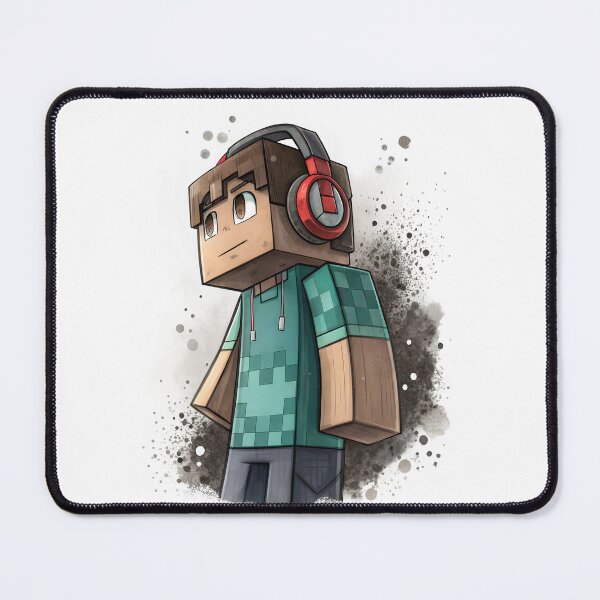 Item preview, Cool Minecraft Steve wearing headphones designed and sold by glenwith1na.