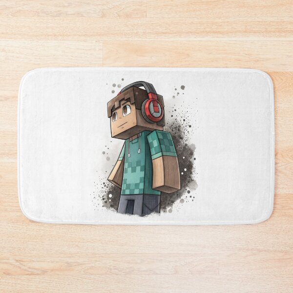 Item preview, Cool Minecraft Steve wearing headphones designed and sold by glenwith1na.