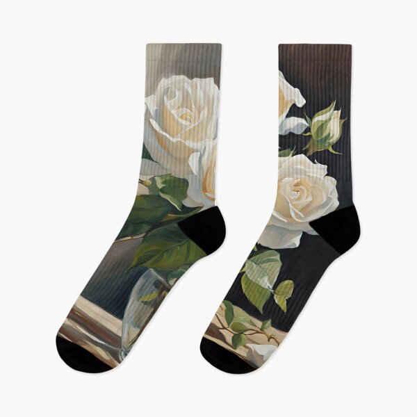 Item preview, White roses designed and sold by Rue Market.