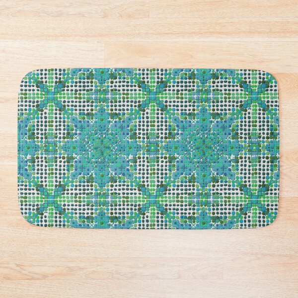 Item preview, Dotty teal grass square designed and sold by bekki smith.
