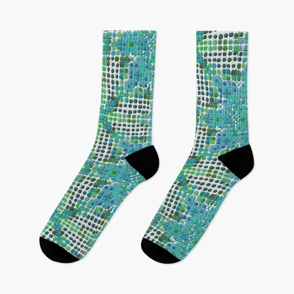 Item preview, Dotty teal grass square designed and sold by bekki smith.