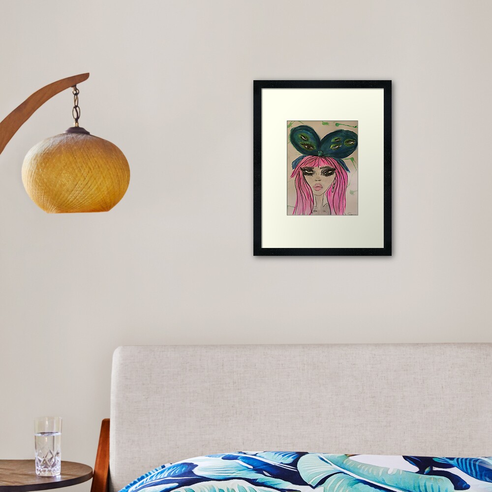 Item preview, Framed Art Print designed and sold by HausofDolls.