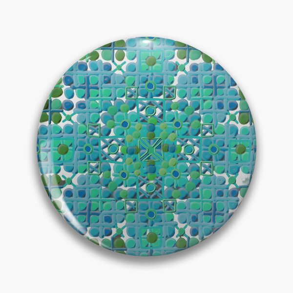 Item preview, Dotty teal grass square designed and sold by bekki smith.