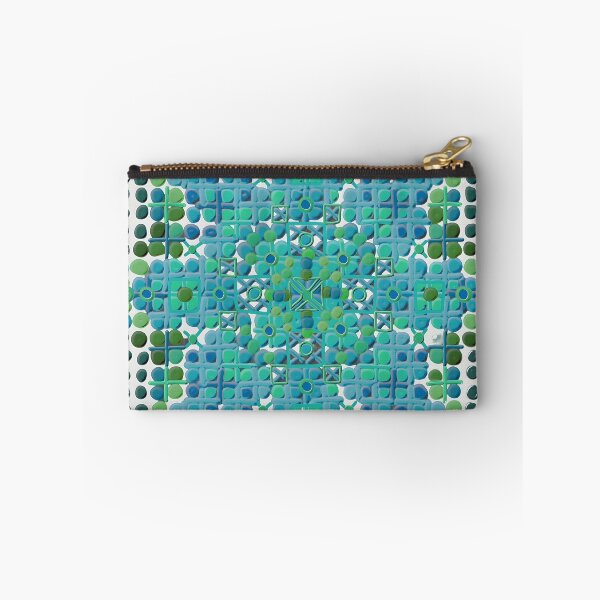 Item preview, Dotty teal grass square designed and sold by bekki smith.