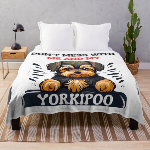 Item preview, Don't Mess with Me and My Yorkipoo - Cute Cartoon Design designed and sold by Fredster1966.