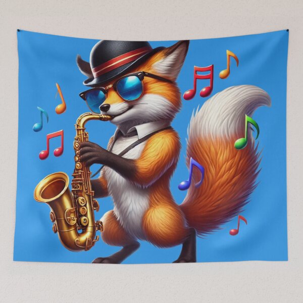 Item preview, Realistic Saxophone-Playing Fox designed and sold by Nauert's.