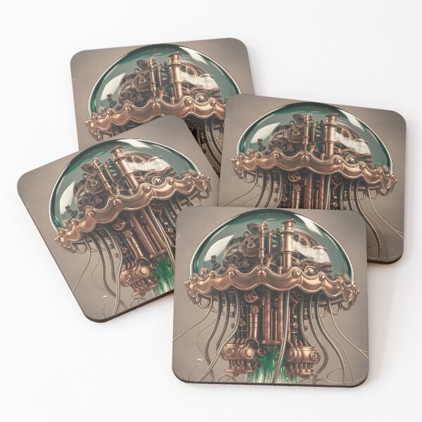 Item preview, Steampunk Bio-Tech Jellyfish designed and sold by Orca Chuckle Studios.