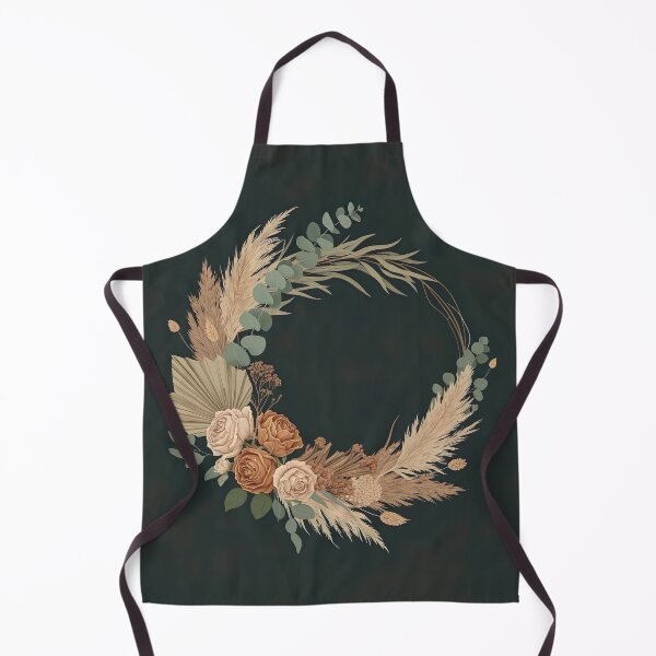 Item preview, Boho Floral Wreath Design – Elegant Dried Flowers & Pampas Grass Artwork designed and sold by ashrafzain.