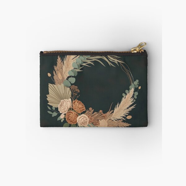 Item preview, Boho Floral Wreath Design – Elegant Dried Flowers & Pampas Grass Artwork designed and sold by ashrafzain.
