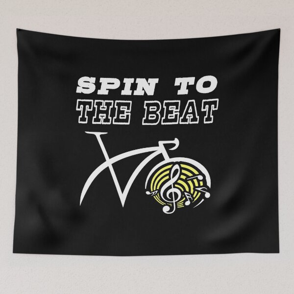 Item preview, Spin to The Beat -  Music Spin Class Motivational for Bycicle Lovers designed and sold by Dmetalx Art Apparel.