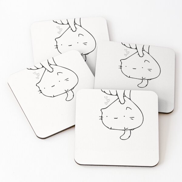 Artikelvorschau, Entzückende Squishy-Katze mit Herzen entworfen und verkauft von CelestialPrint.