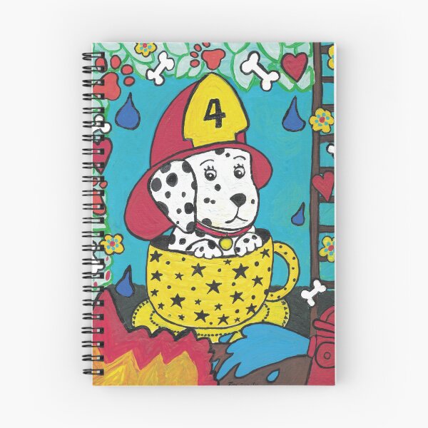 Item preview, Cafe Pups in Cups - Fire Chief designed and sold by MorganRoseArt.