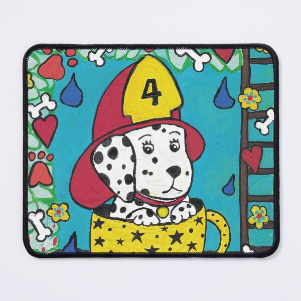 Item preview, Cafe Pups in Cups - Fire Chief designed and sold by MorganRoseArt.
