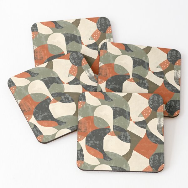 Item preview, Abstract Geometric Patterns with Earthy Tones designed and sold by palaco210.