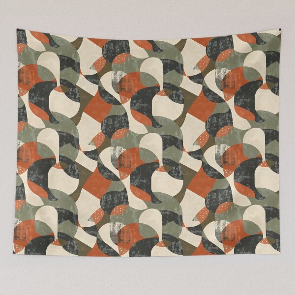 Item preview, Abstract Geometric Patterns with Earthy Tones designed and sold by palaco210.