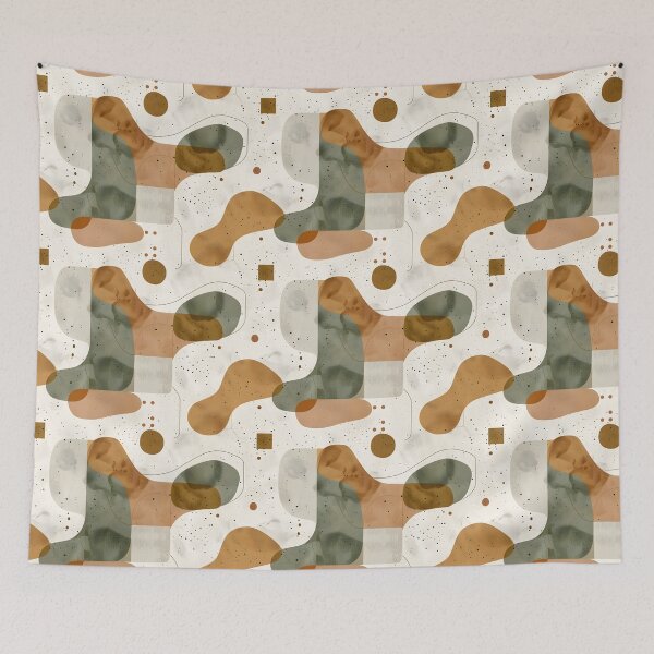 Item preview, Abstract Geometric Patterns with Earthy Tones designed and sold by palaco210.