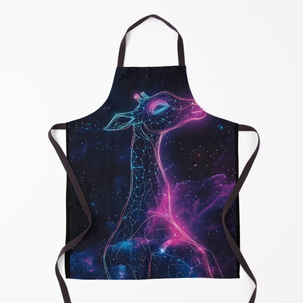 Artikelvorschau, Neon kosmische Giraffe in der Galaxie entworfen und verkauft von PixelReverb.