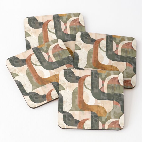 Item preview, Abstract Geometric Patterns with Earthy Tones designed and sold by palaco210.