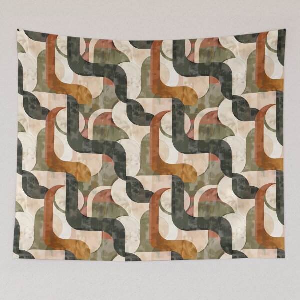 Item preview, Abstract Geometric Patterns with Earthy Tones designed and sold by palaco210.