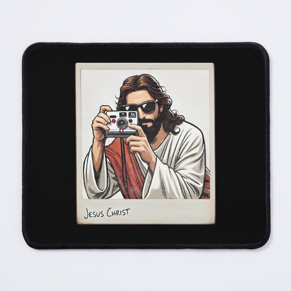 Item preview, Cool Jesus is watching taking a picture  designed and sold by Captain-Jackson.