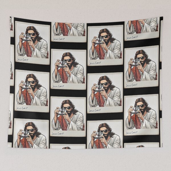 Item preview, Cool Jesus is watching taking a picture  designed and sold by Captain-Jackson.
